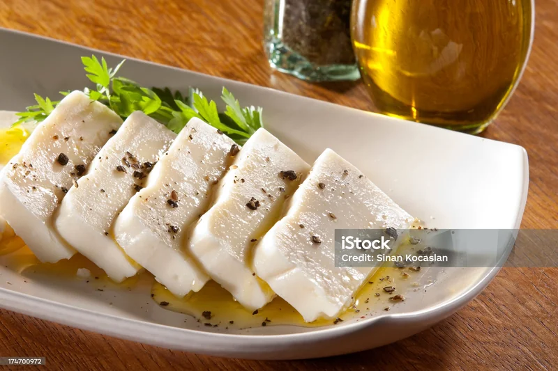 Feta Cheese With Olive Oil And Herbs